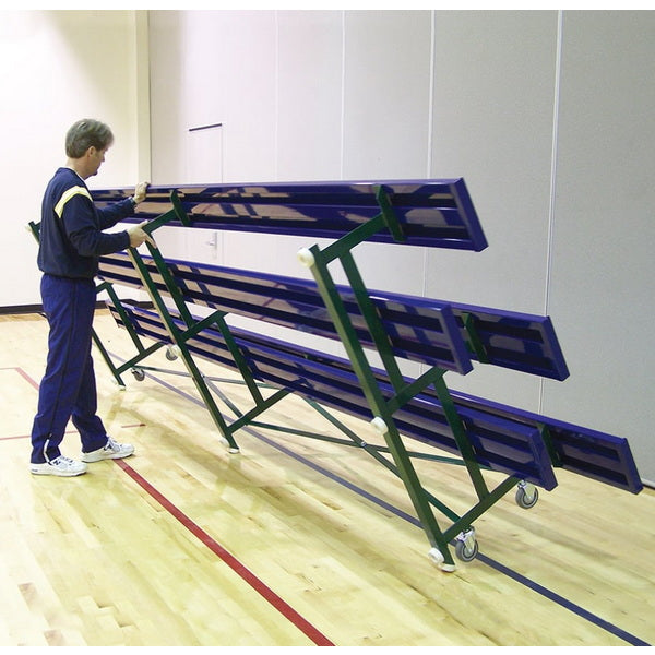 Bleacher - 21 ft. (2 Row - Single Foot Plank) - Tip & Roll