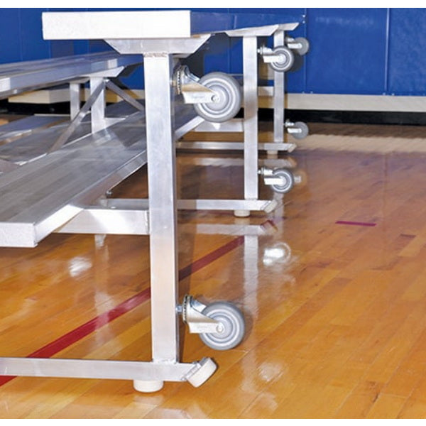 Bleacher - 21 ft. (2 Row - Single Foot Plank) - Tip & Roll