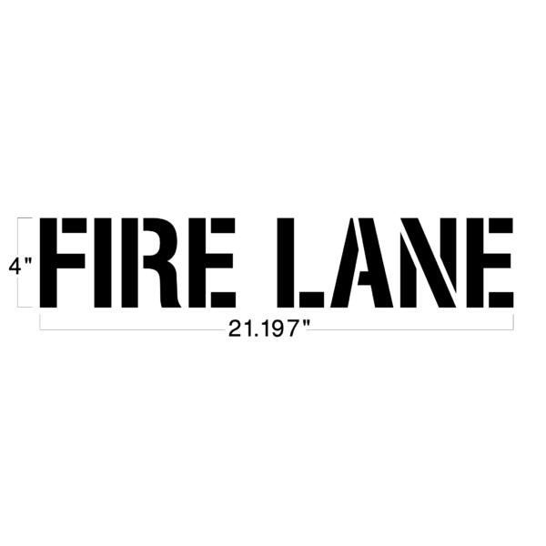 Newstripe Fire Lane Stencils