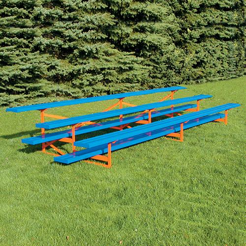 JayPro 3 Row 27 All Aluminum Standard Bleacher Powder Coated