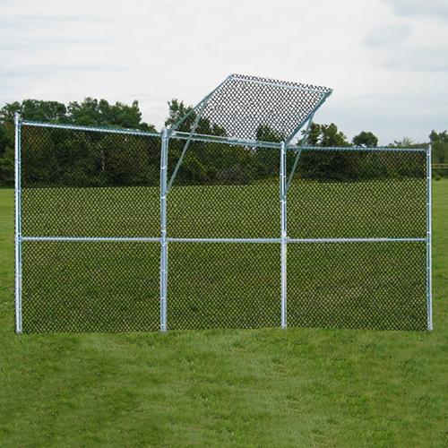 JayPro Permanent Baseball/Softball Backstop 3 Panel, 1 center overhang