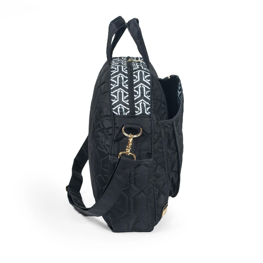 Tennis Tote Black/Coconut - Serious Tennis