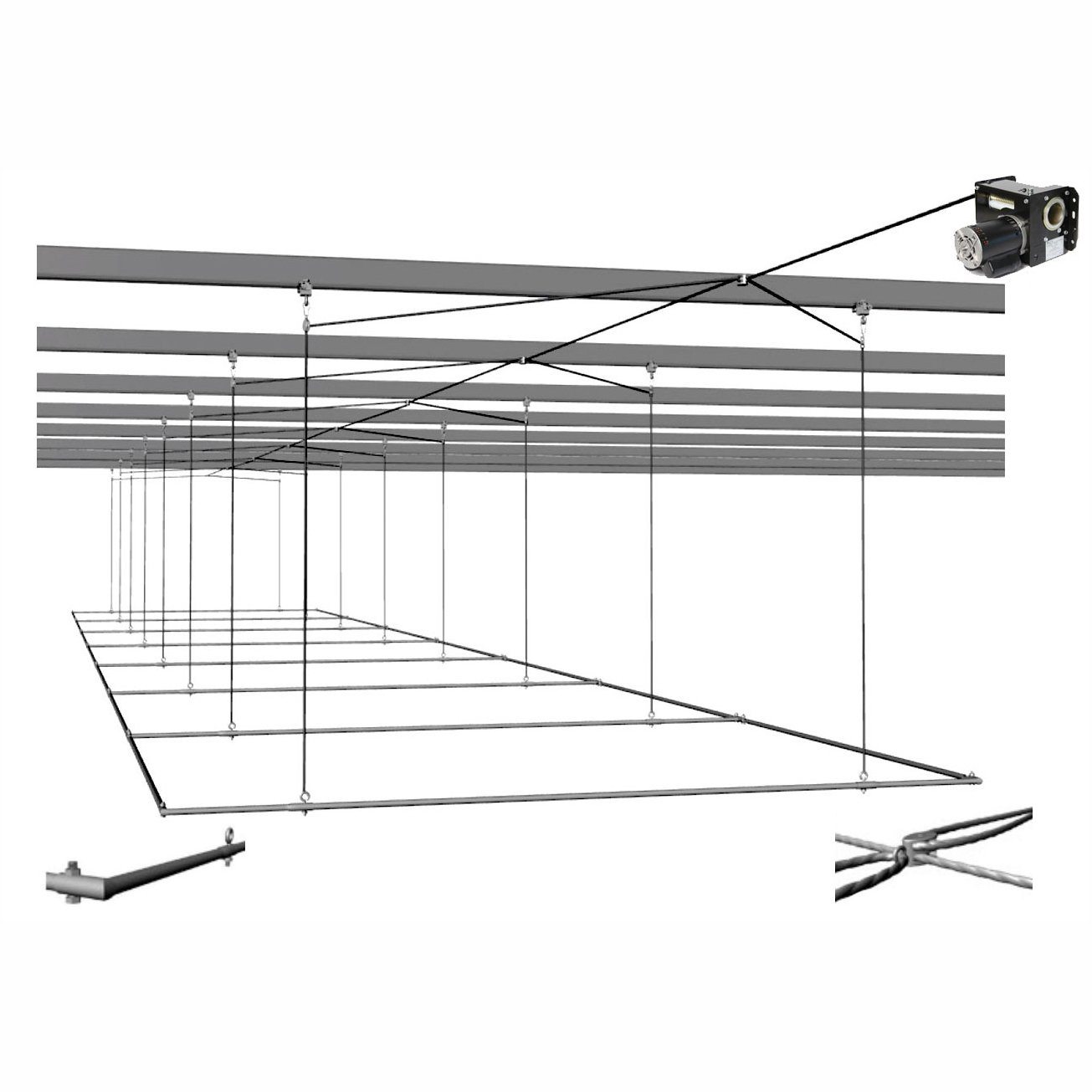 Cimarron Air Frame Complete with TW-2000 Winch Side View