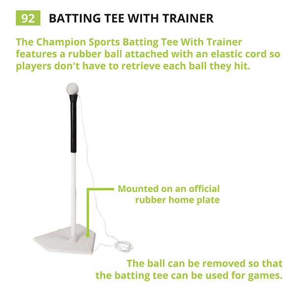 champion sports batting tee trainer info