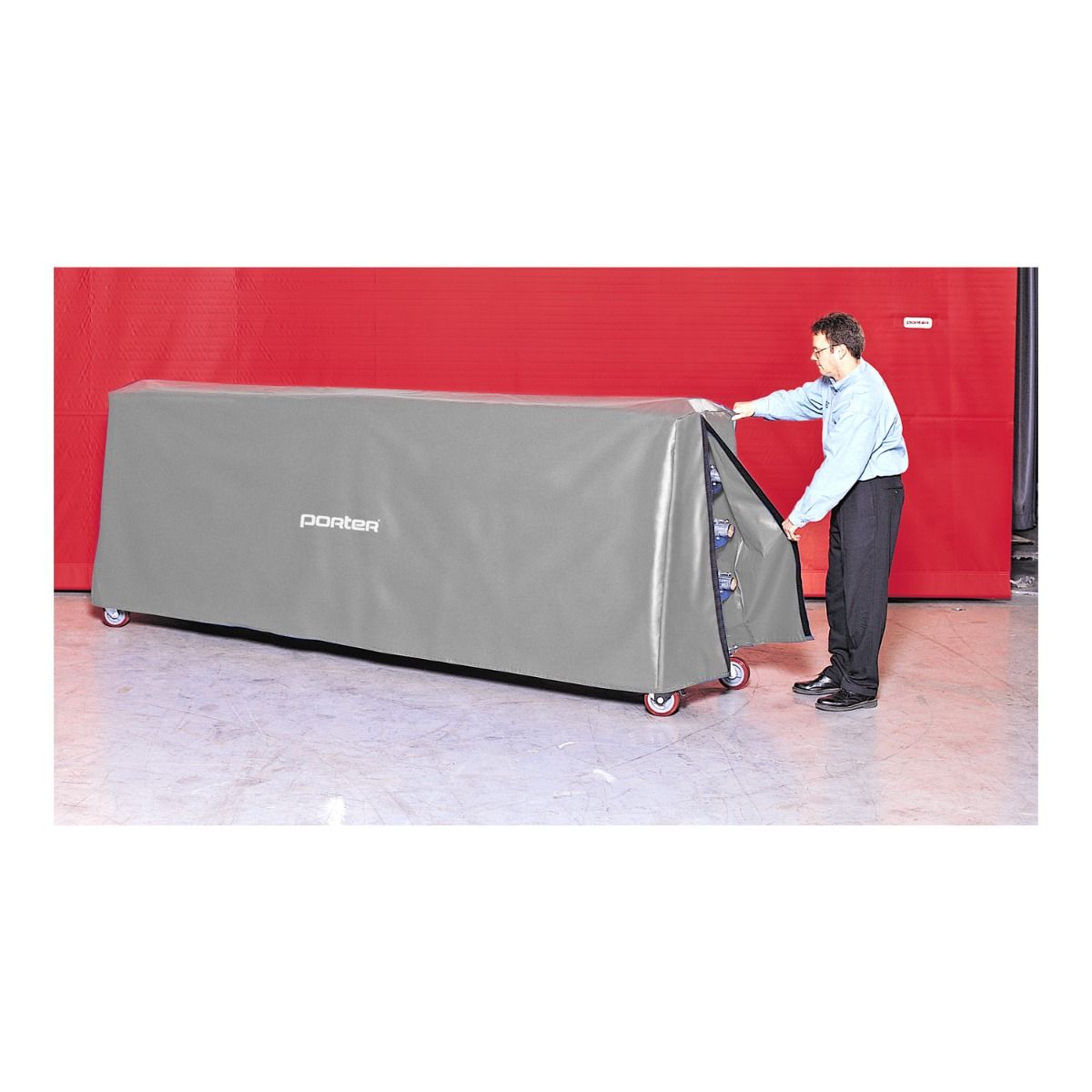 porter floor cover rack dust cover