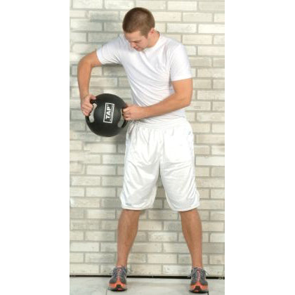 Weight lifting discount ball with handle